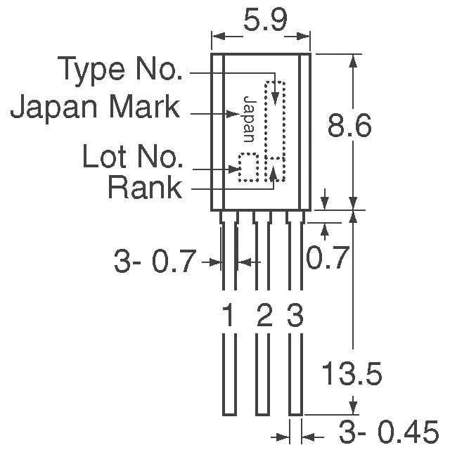 2SB08730R Panasonic Electronic Components  Transistor - Bipolari (BJT) - Singoli